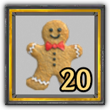 Gingerbread Cookie 20x